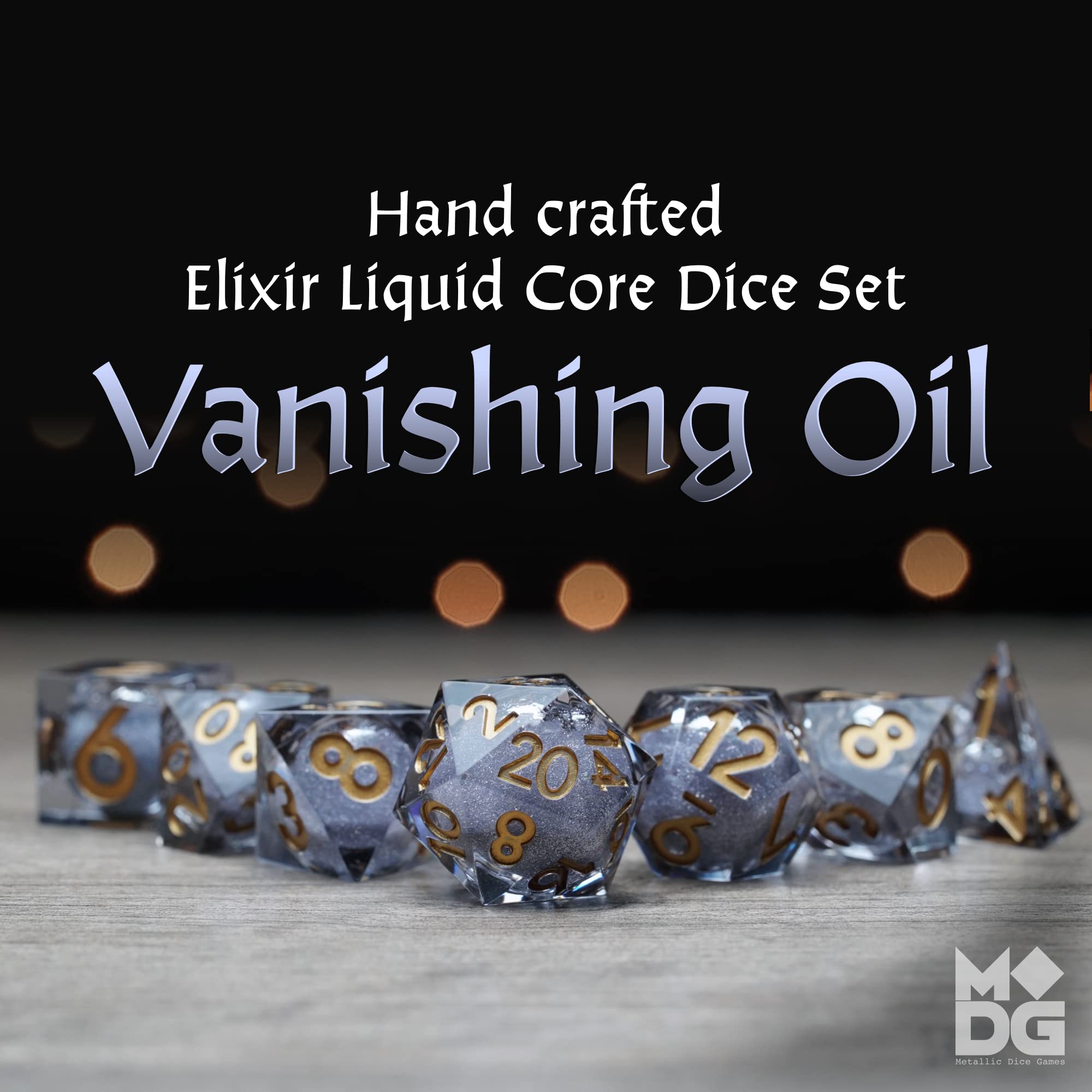 Fanroll - Vanishing Oil Liquid Core Dice Set