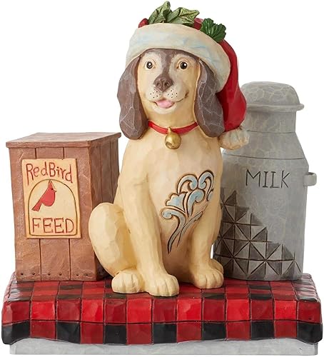 Enesco Country Living by Jim Shore Country - Cubo de leche para perros, figurilla, 5.25 pulgadas de altura