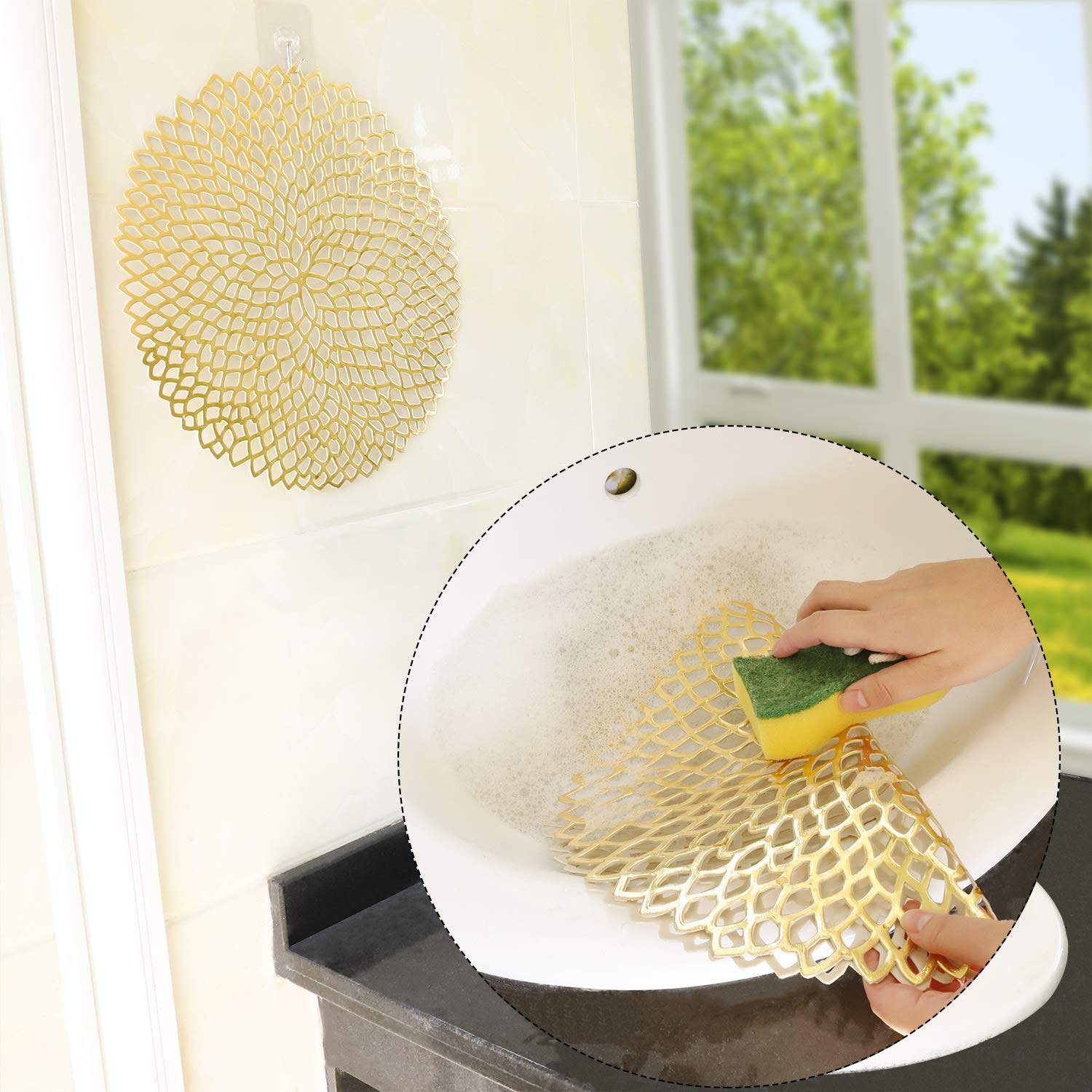 STARUBY Set 6 Tovagliette In PVC 40x28 Cm, Antiscivolo E Resistente Al Calore - Per Tavolo Da Cucina, Pranzo E Feste - Foto 4