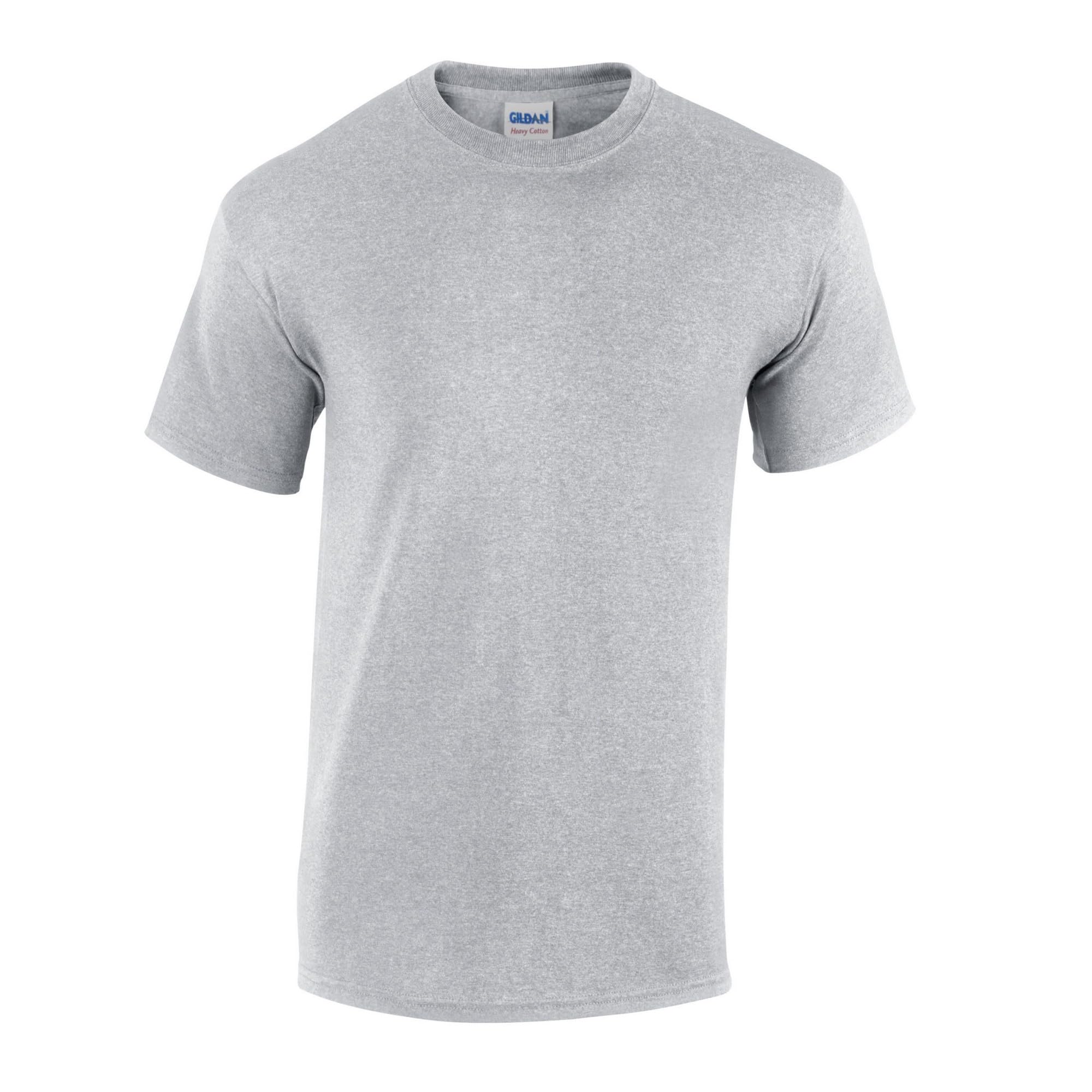 Gildan - T-​Shirt Heavy Cotton - Homme (XL) (Gris)