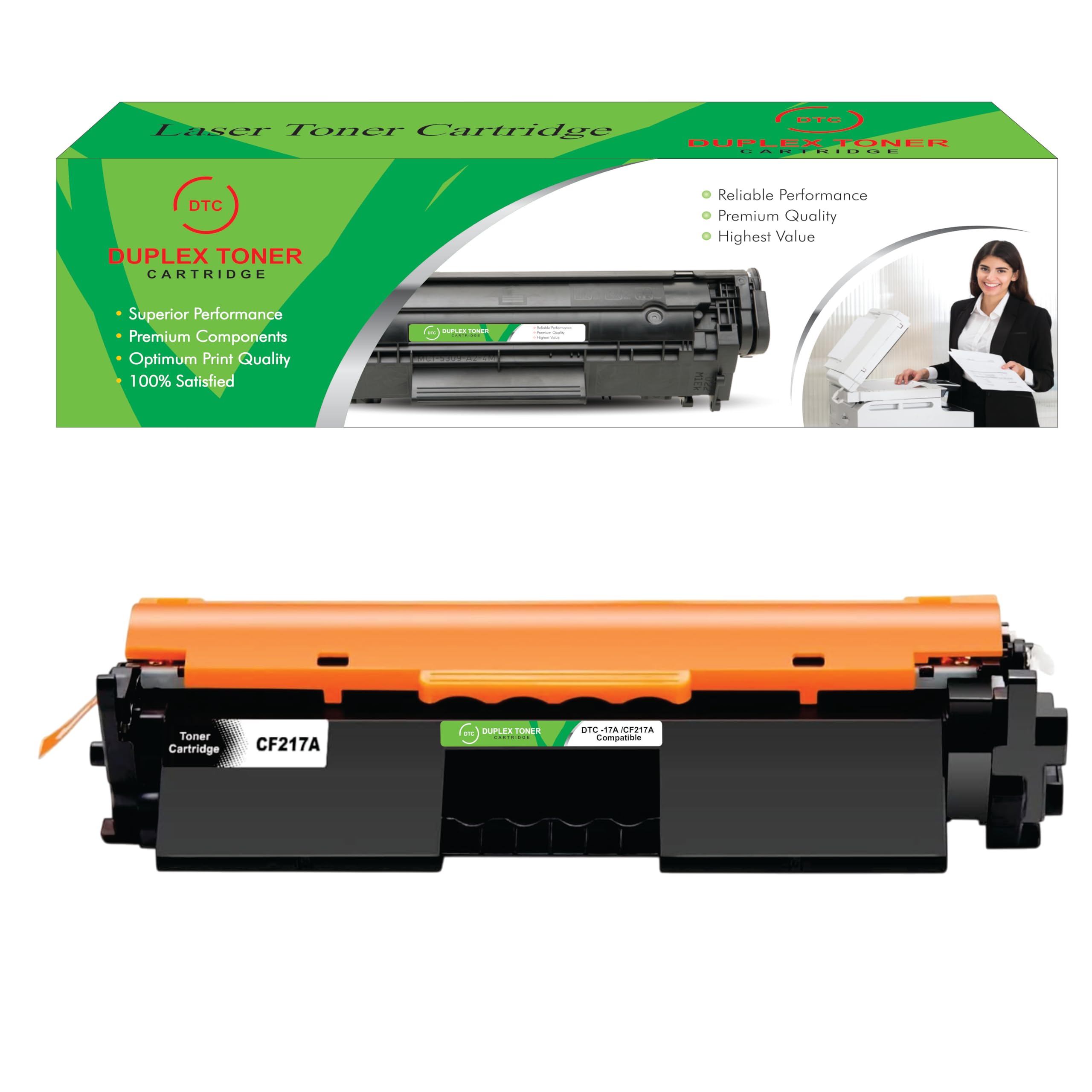 Duplex DTC 17A /CF217A Compatible Toner Cartridge for HP M102, M102a, M102w, M130, M130a, M130fn, M130fw, M130nw Printer