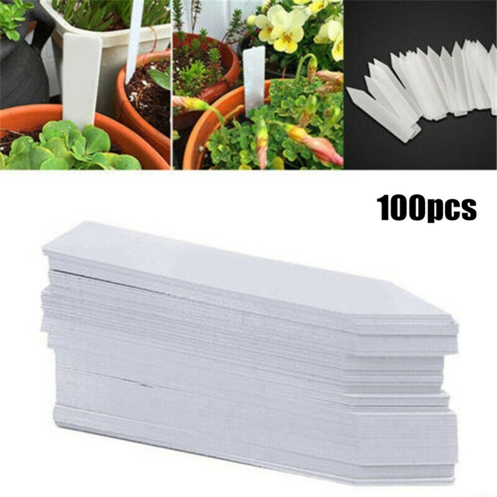 1000 Etichette Porta Piante In Plastica Gialle + Penna - Impermeabili E Riutilizzabili Per Orto E Giardino (10x2 Cm)