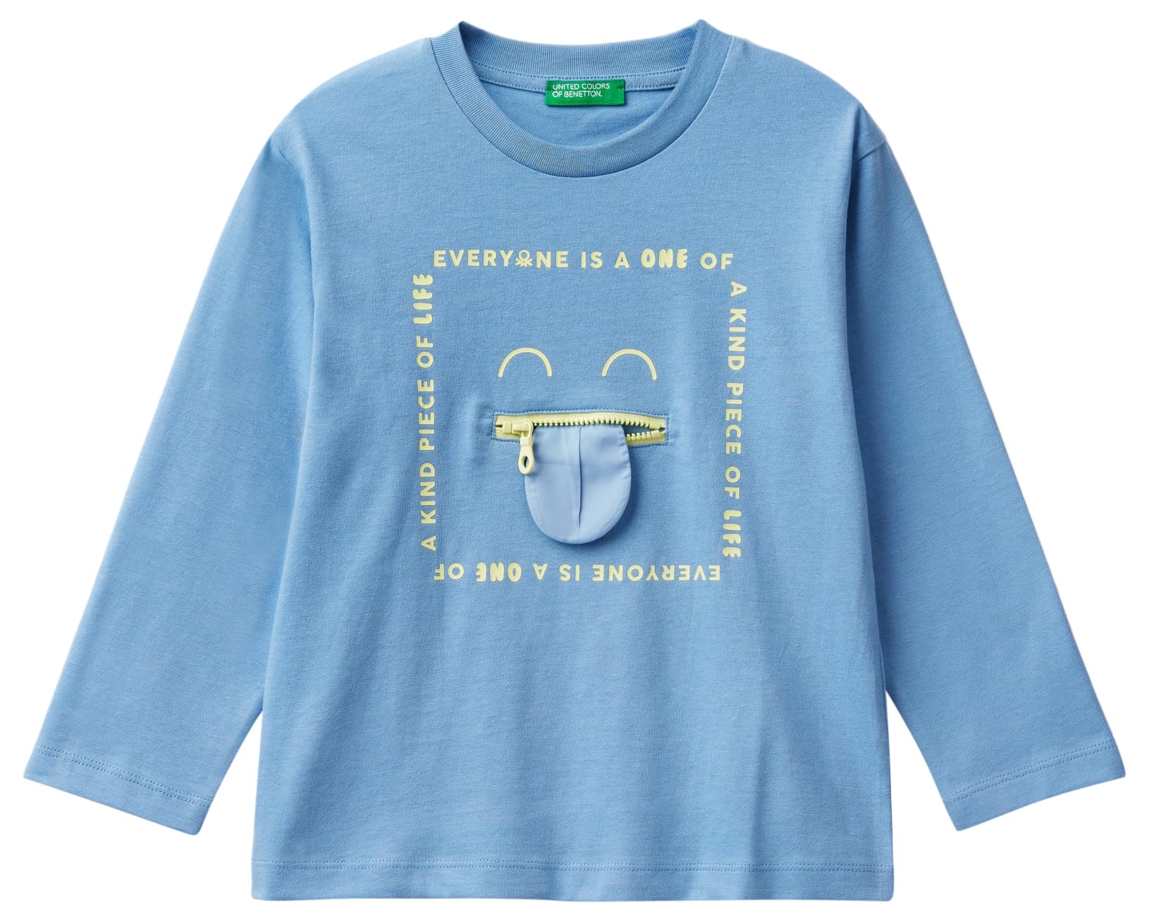 United Colors of Benetton T-Shirt M/L 3I1XG10FP Short Sleeve T-Shirt, Blu