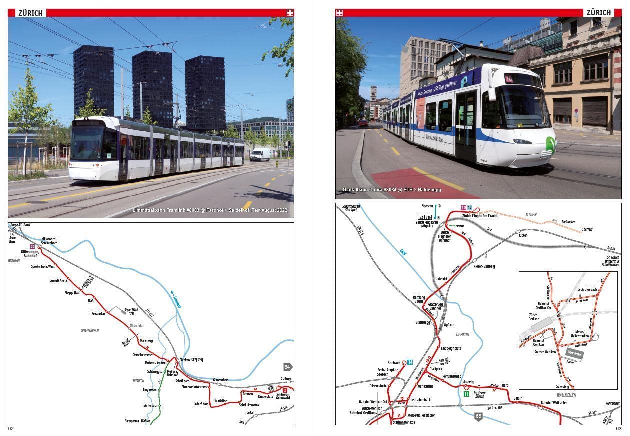 Tram Atlas Schweiz & Österreich: Switzerland & Austria