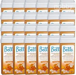 Depil Bella Cera Depilatória Roll-On Camomila com Calêndula, 100g, Kit com 24 Unidades