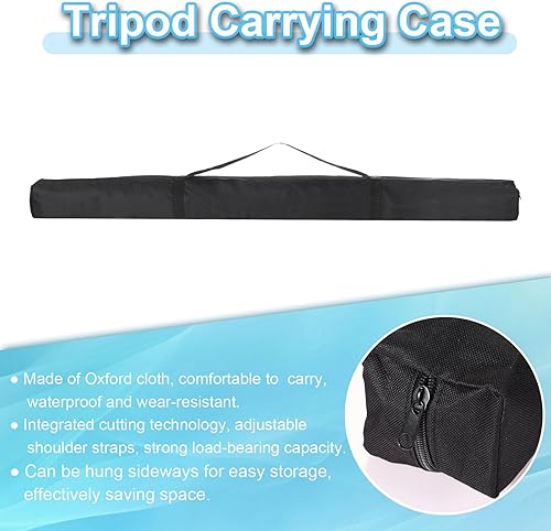 Miniatura 4 de PATIKIL Funda de transporte para trípode de 45.28 x 3.15 pulgadas, paquete de 2 bolsas de trípode acolchadas de nailon con asas para soportes de