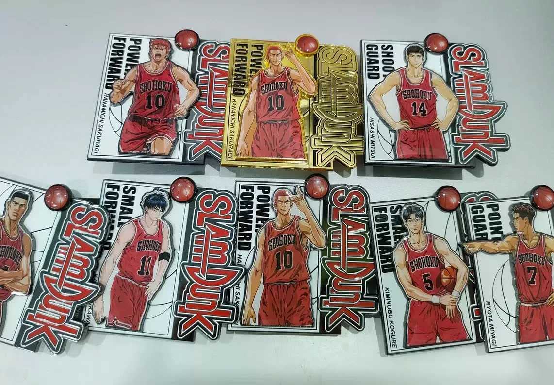 SLAM DUNK」スラムダンク ◎湘北 中国限定 ・金属バッジ 全種