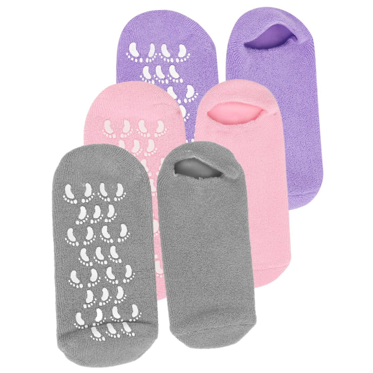 minkissy 9 pares de calcetines de gel para el talón de algodón y elastano para pies Miss