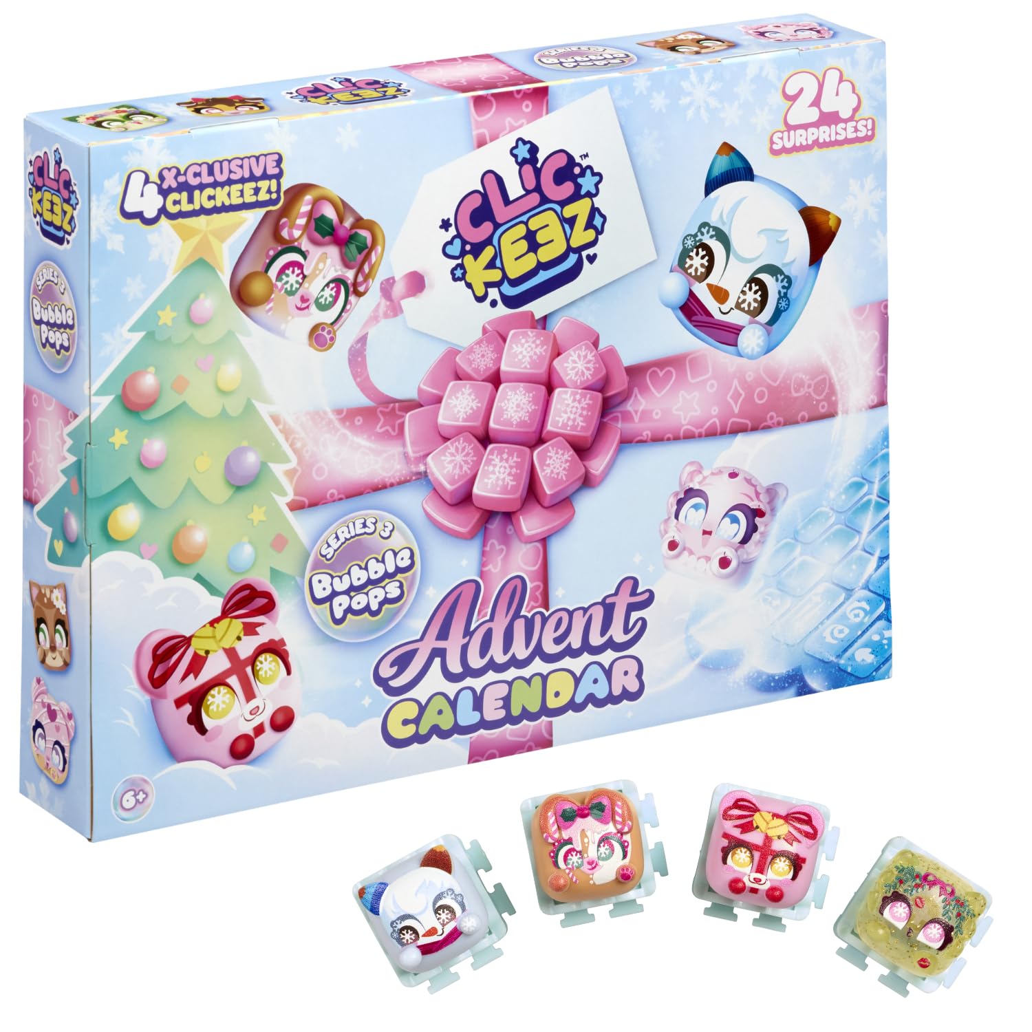 Clickeez Advent Calendar With 24 Holiday Surprises And Exclusive Characters