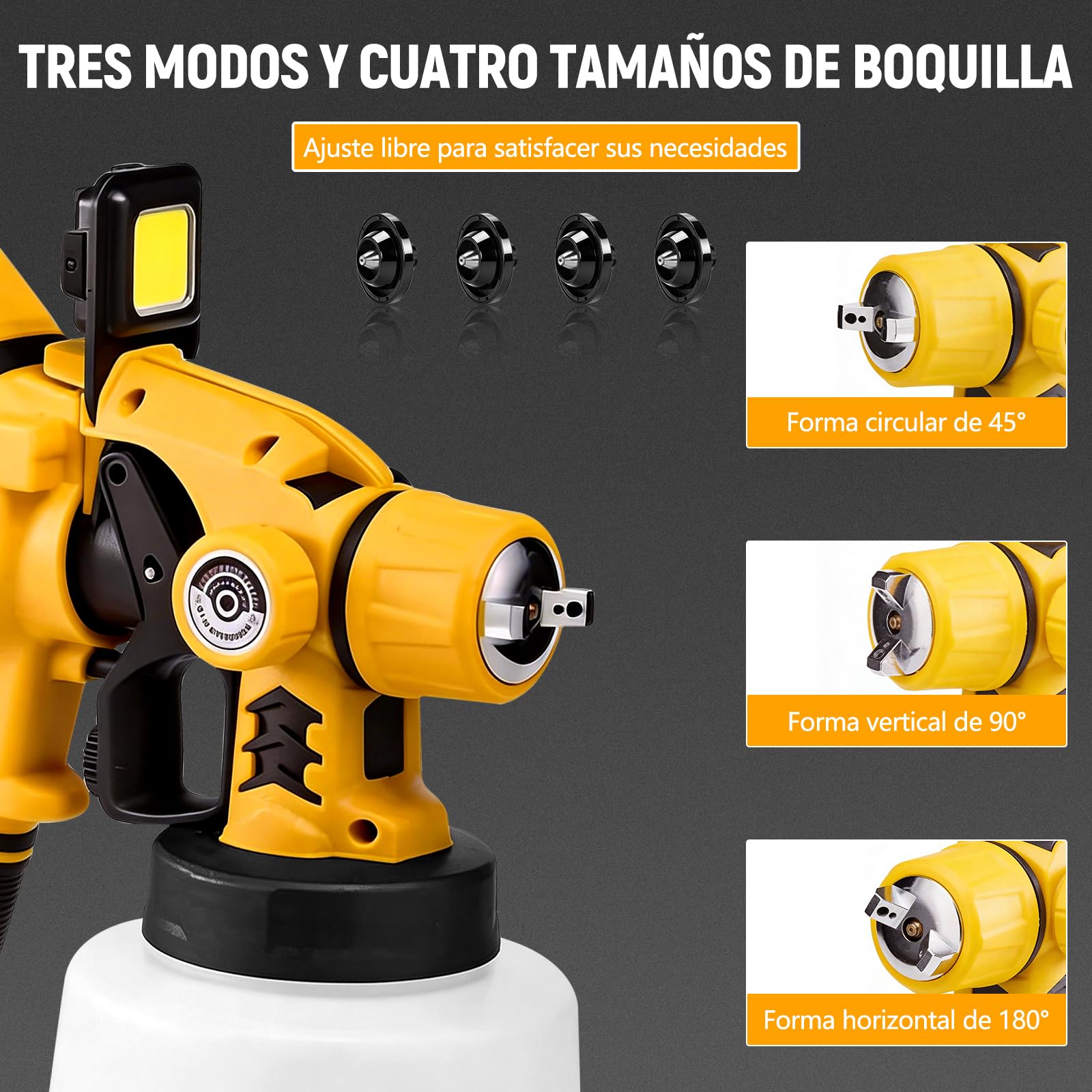 Pistola de Pintura, Pistola Pintura Electrica Profesional HVLP 850W