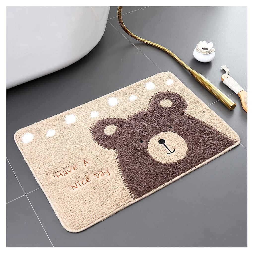 Acqua Bagno al Piano assorbendo zerbino Bagno WC interbancario Sporco Porta Pad Toilette Antiscivolo Pad Sala Tappeto a casa (Color : C, Size : 13.77"x22.83")