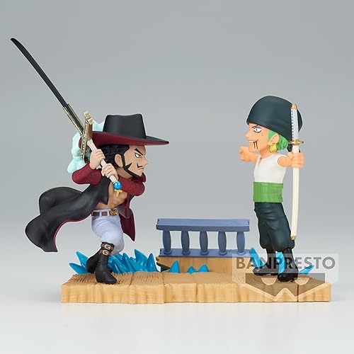 Miniatura 2 de Banpresto - Una pieza - Historias de registro - Roronoa Zoro vs Dracule Mihawk, figura coleccionable Bandai Spirits World