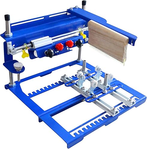 TECHTONGDA Máquina de impresión de pantalla cilíndrica de 6x8 pulgadas para prensa de impresión de pantalla de seda cilíndrica de 6,7 pulgadas de