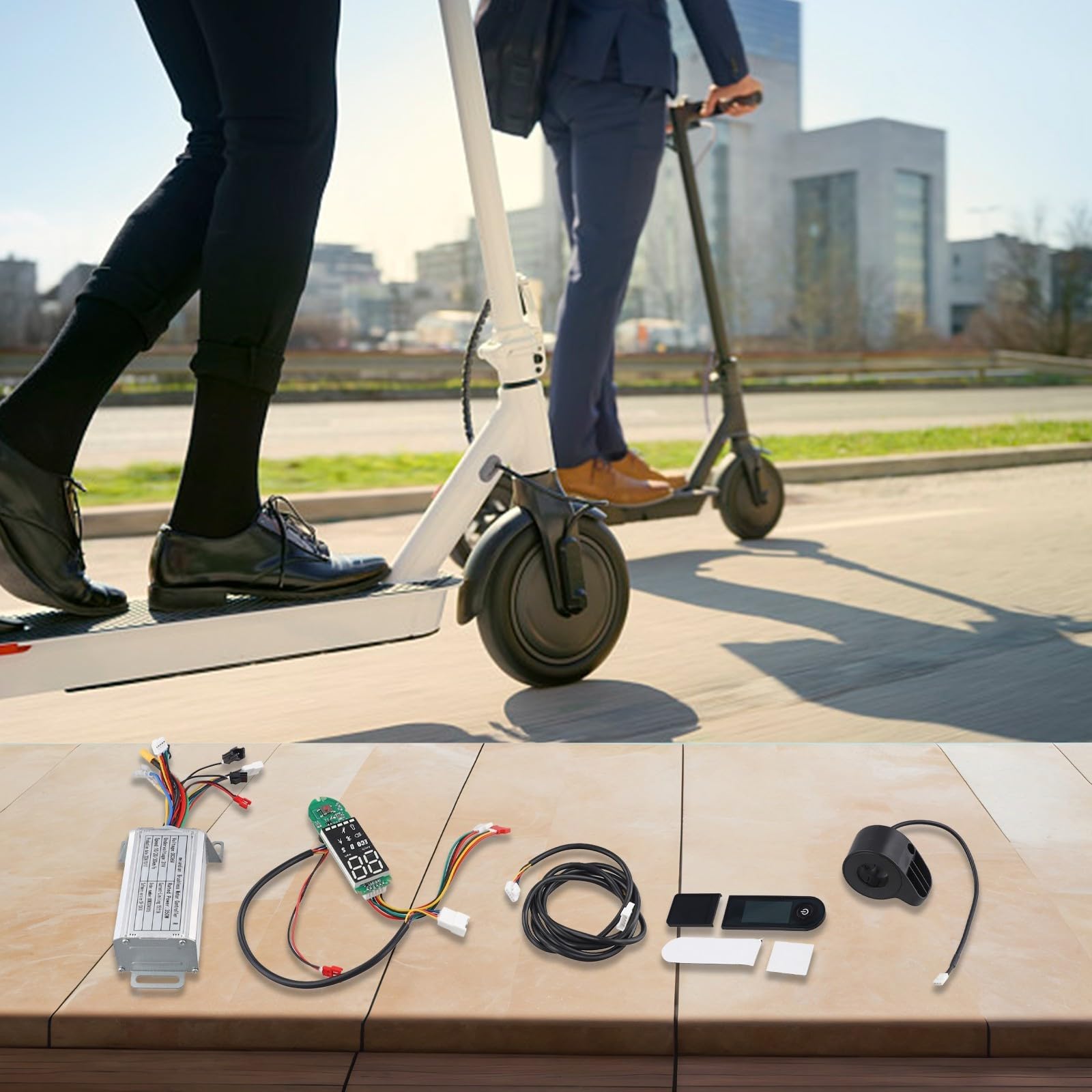 Kit completo di parti per scooter elettrico composto da controller 36 V DC350 W e accessori (A)