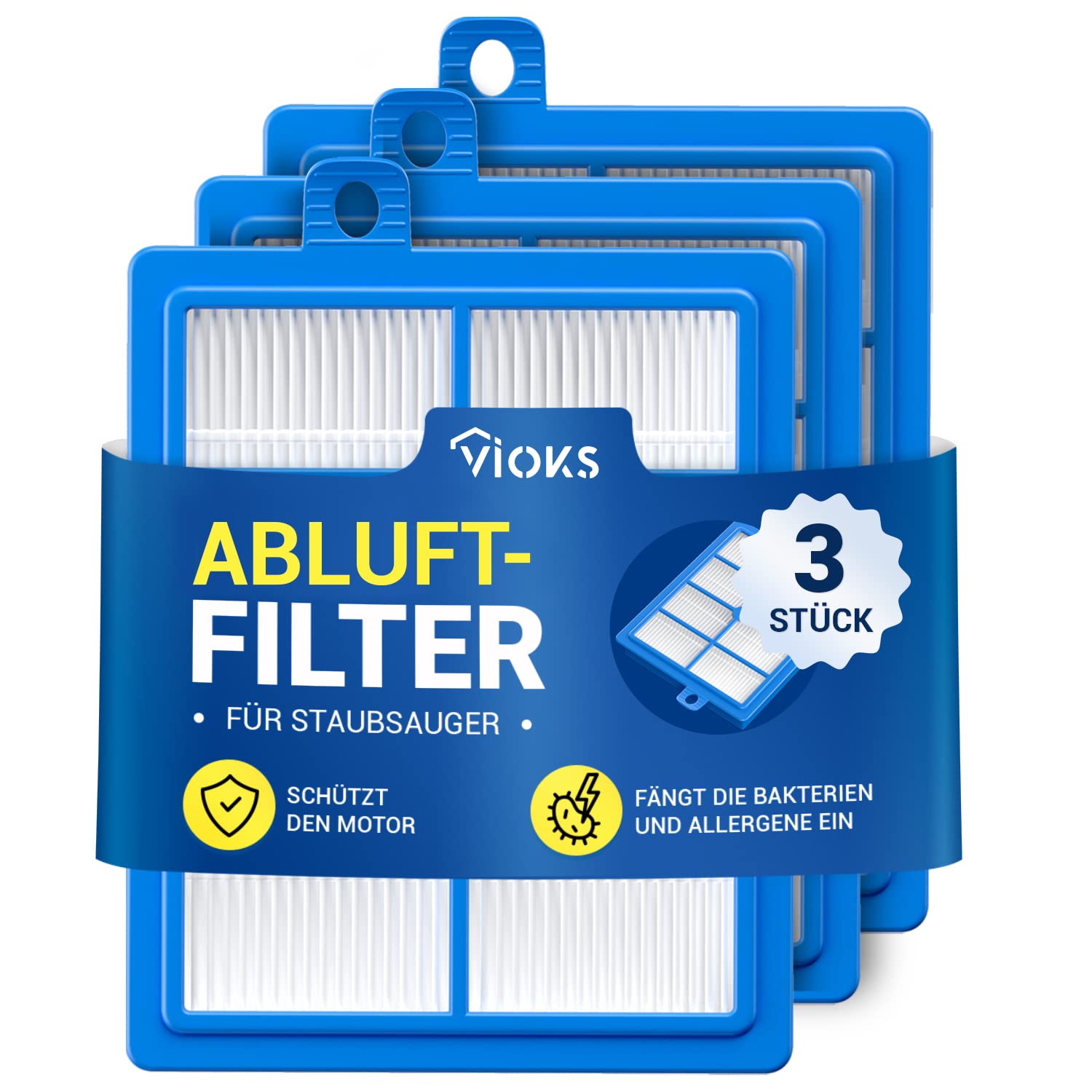 Filtre HEPA Pour AEG Electrolux Et Philips - Compatible AEF12, EFH12, FC8038/01 - Filtration Poussières Fines - 3