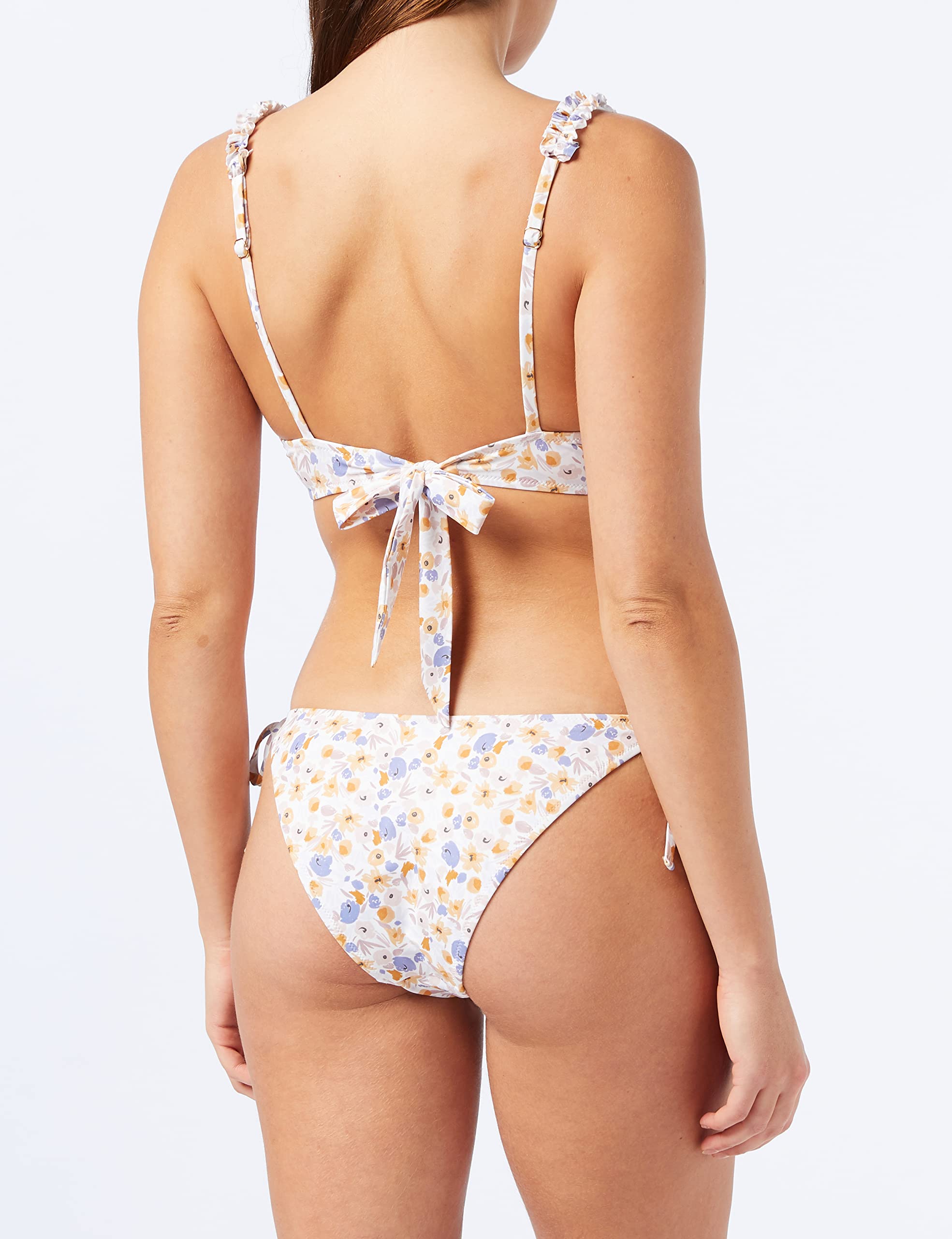Iris & Lilly Bikini Imbottito con Volant Donna