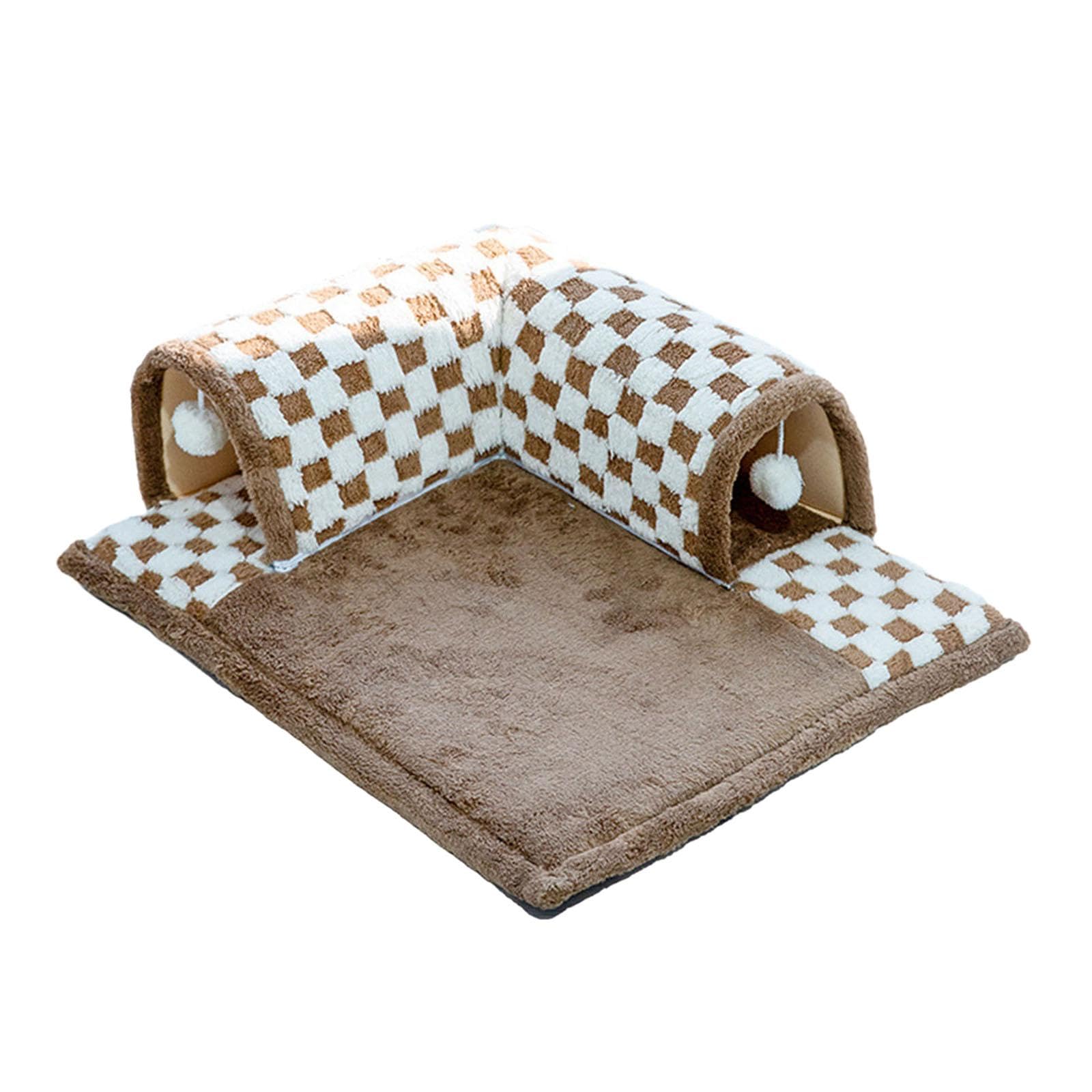 Tunnel de jeu pour chats Sharplace 2 en 1 pour amuser votre chaton dans le salon