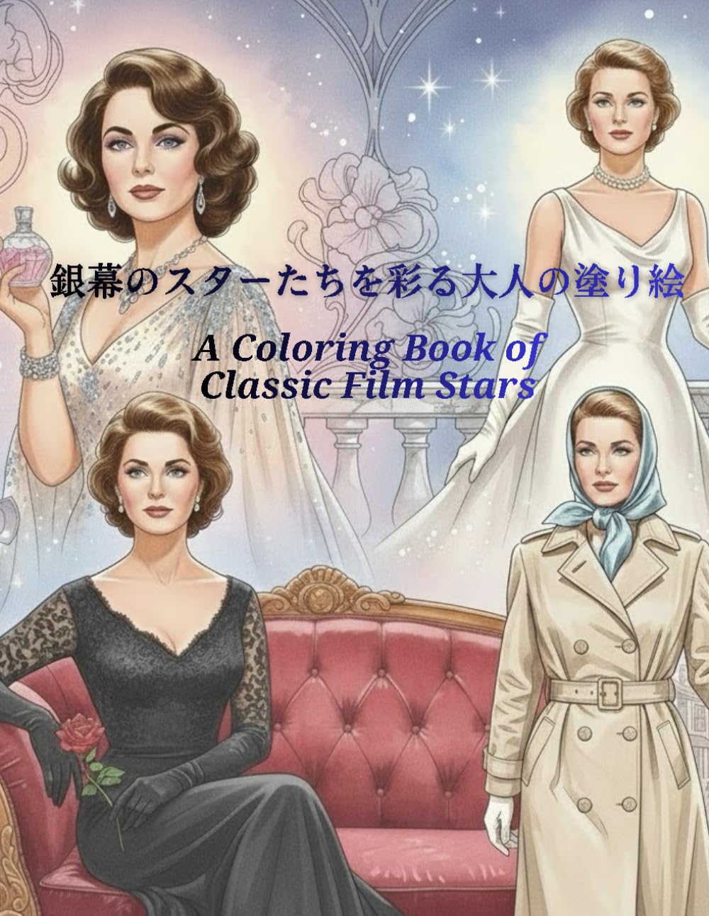 銀幕のスターを彩る大人の塗り絵