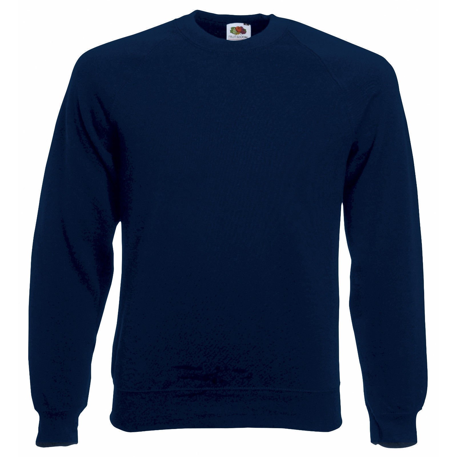 Fruit Of The Loom Kids Childrens Raglan Style Sweatshirt Navy 7-8