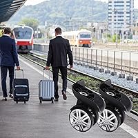 Vista 7 de Ruedas de equipaje con rodamientos giratorios 360 2 ruedas de repuesto de maleta de plástico