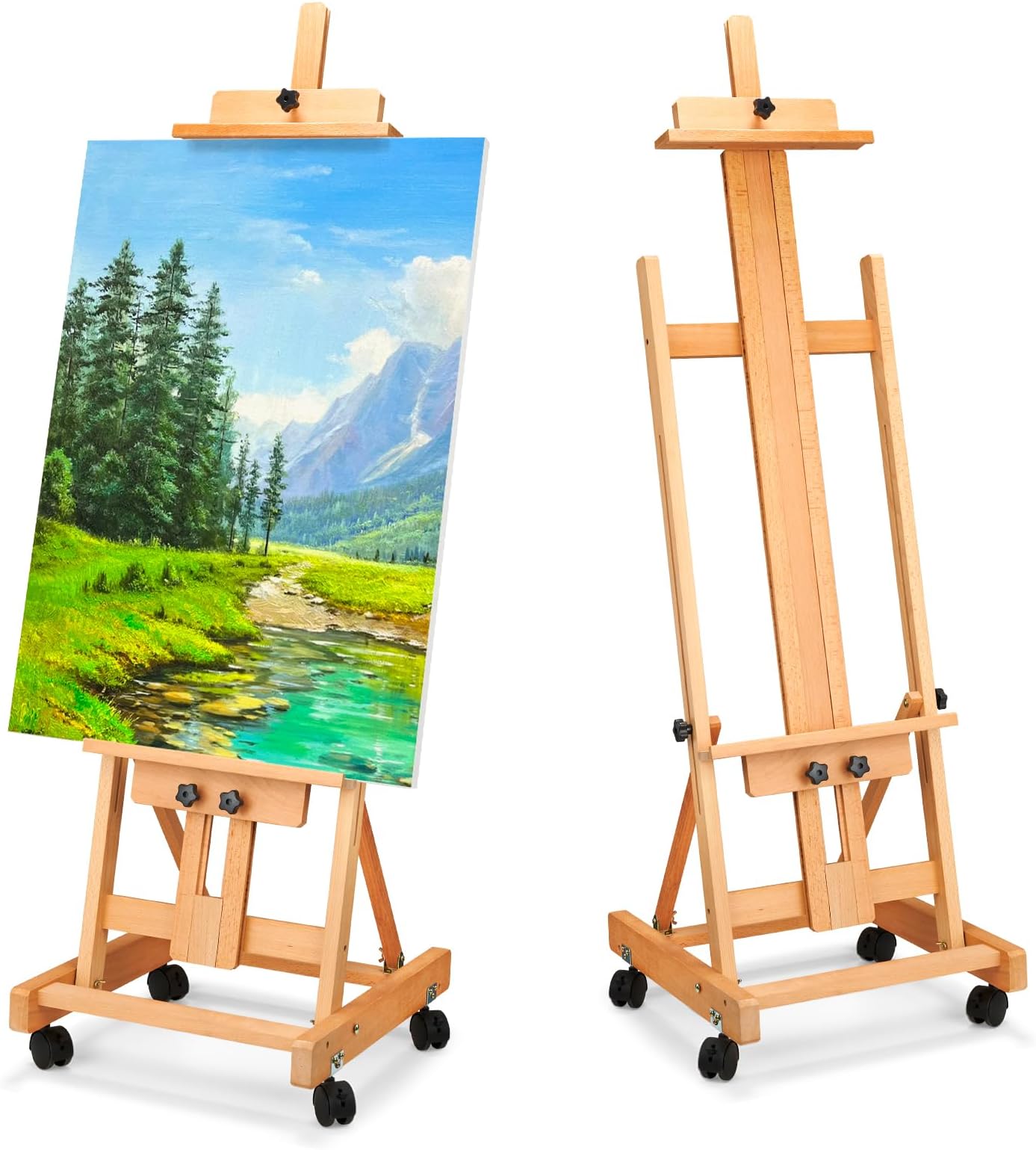 Amazon.com: H Frame Easel, Hold Canvas up to 70" with 4 Universal ...