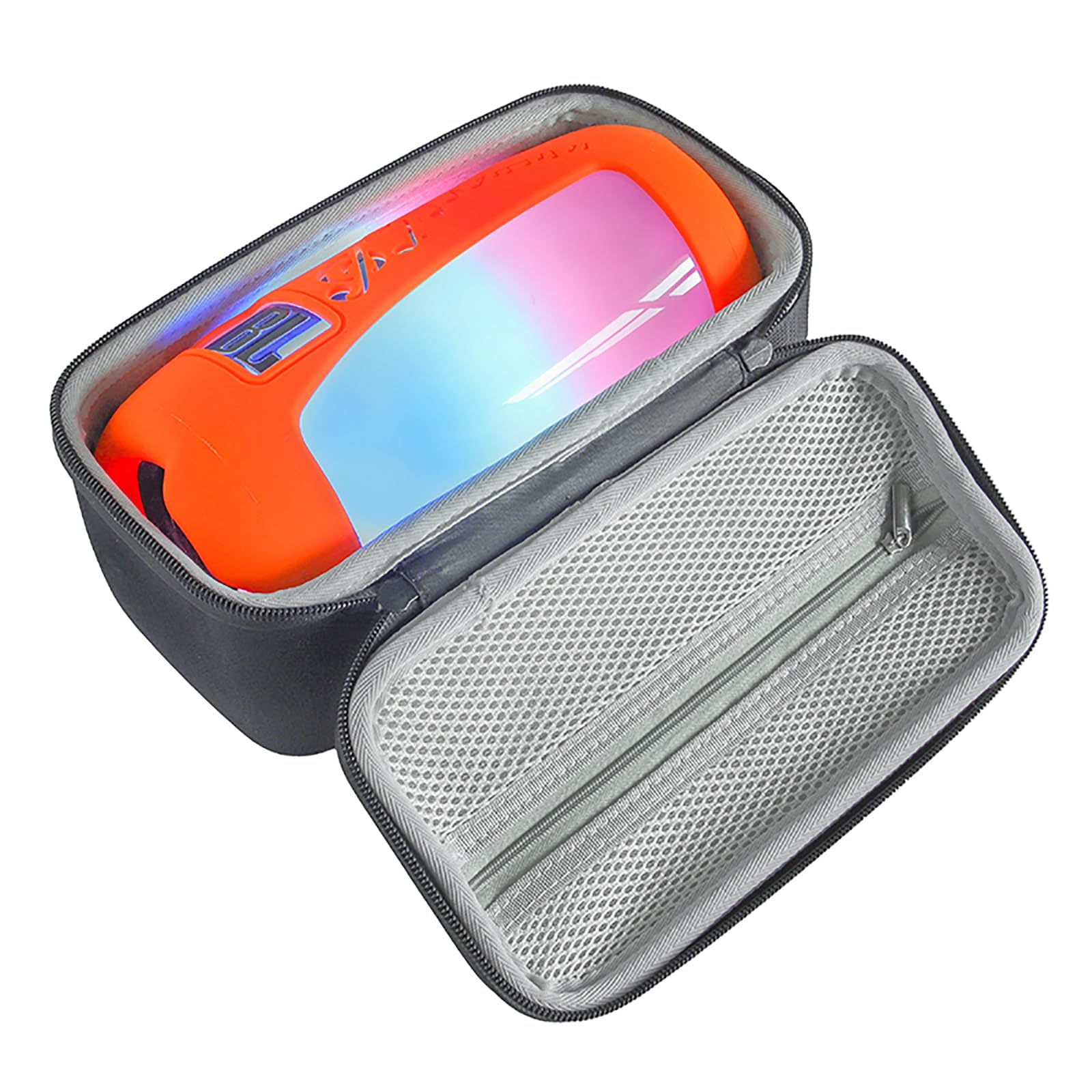 Scatola antigraffio in EVA + custodia in silicone Pulse5, custodia protettiva da viaggio con supporto quadrato