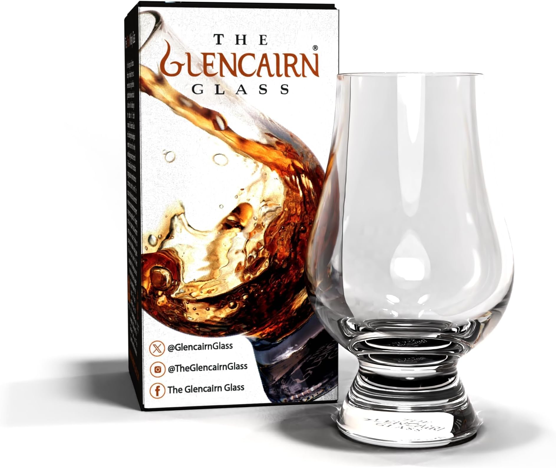Glencairn Whisky Glass Nosing Tasting Whiskey - Made in Scotland