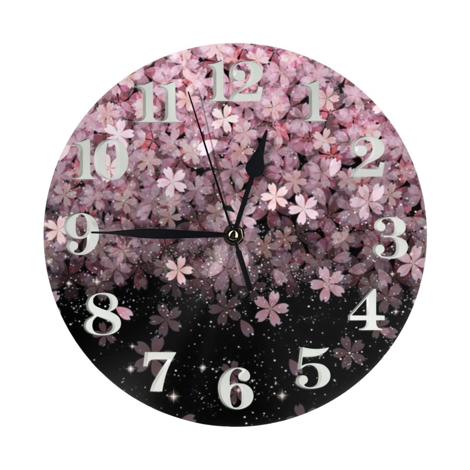 Amazon.co.jp: さくら 桜柄 サクラ 掛け時計 おしゃれ 北欧 壁掛け時計