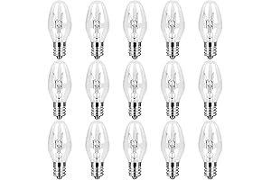 15-Watt Light Bulbs Perfect for Wax Melt & Salt lamps - 15-Pack