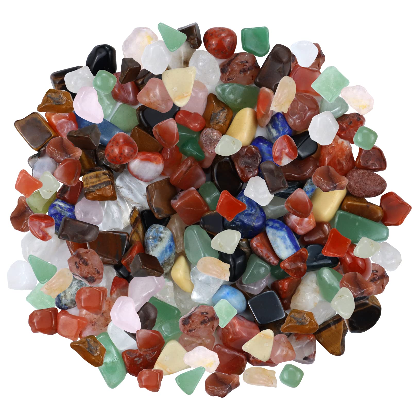 Rcybeo3lb Natural Bulk Ore Healing Crystal Suit Chakra Quartz Suit Stone Calming Meditation Gift Pack for Jewelry Making,Healing,Meditation,Spiritual and Decor.(15MM)