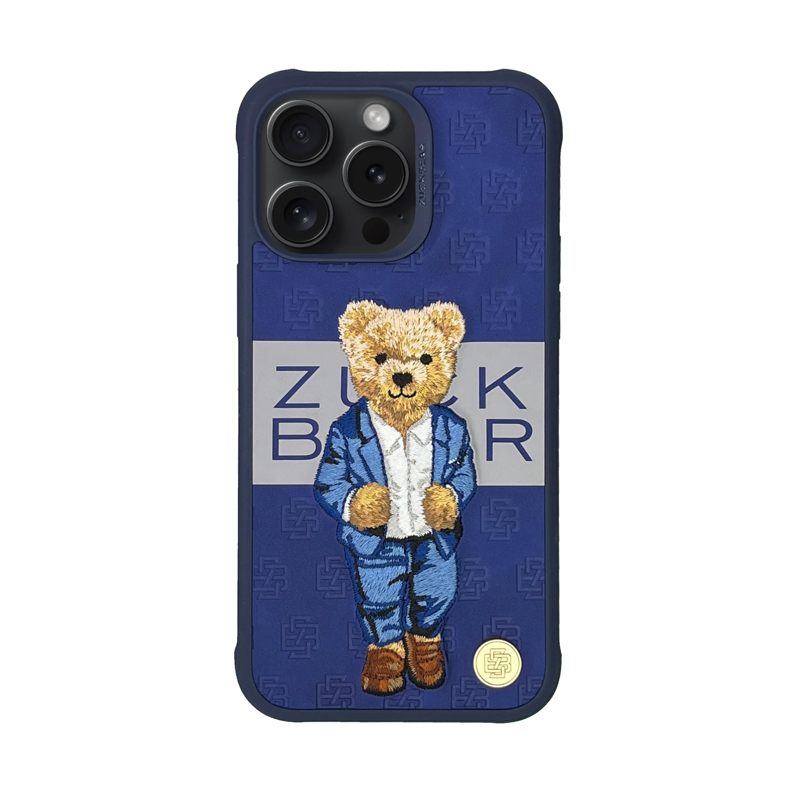 Zuck Bear Wzór haftu Paris Gentleman Collection do iPhone'a