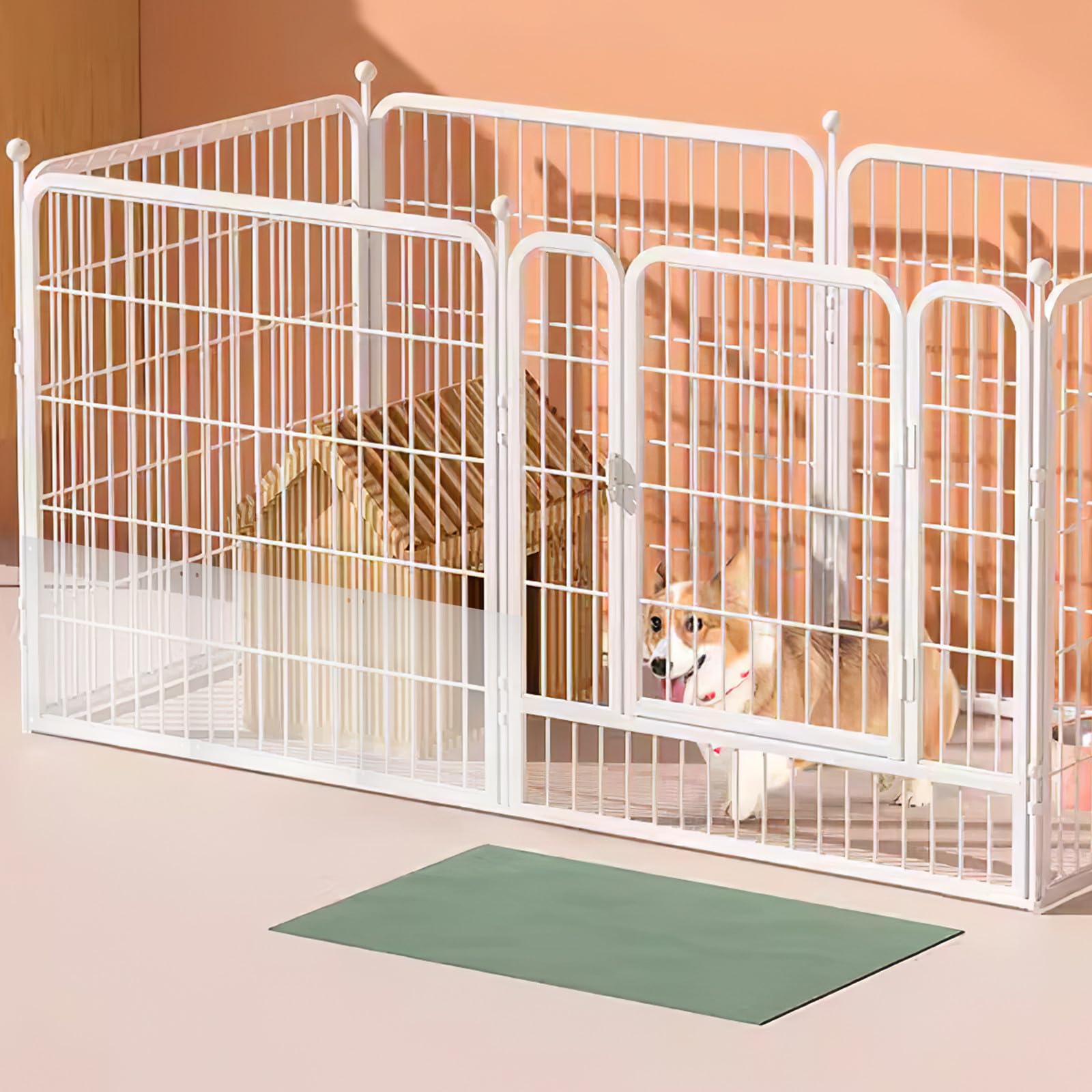 Toddmomy 1 Set di Pannelli di Protezione per l'urina della Gabbia - Rivestimento in plastica Trasparente 10"x8" per Habitat di Conigli, porcellini d'India e furetti - Accessori per