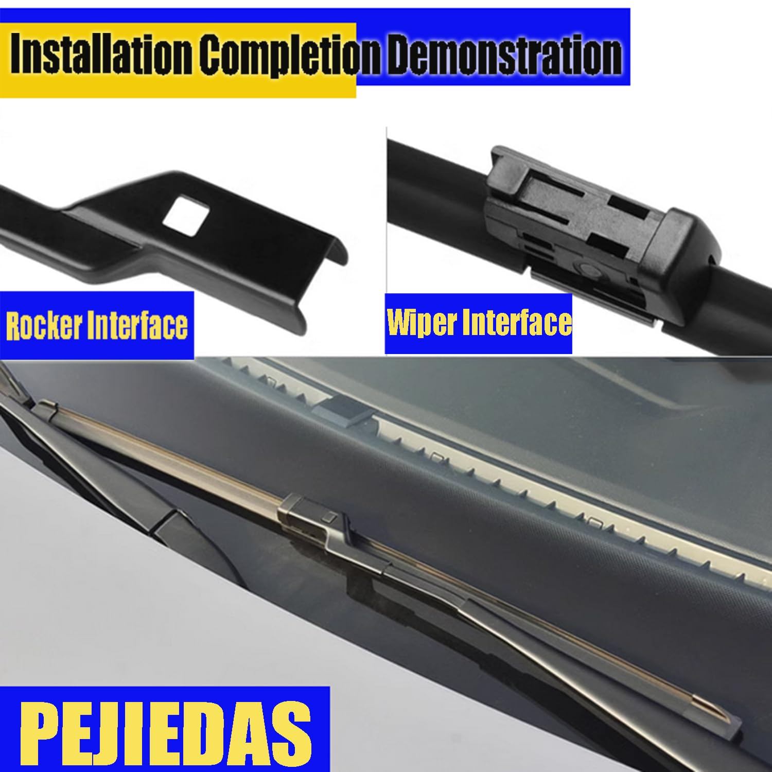3 wipers Replacement for 2018-2022 2023 VW Volkswagen Atlas 3 wipers Replacement for 2018-2022 2023 VW Volkswagen Atlas