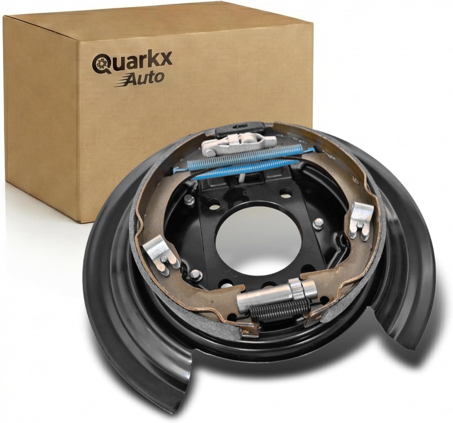 947-066 Rear Brake Backing Plate Assembly with Parking Brake Shoes - Fits Driver or Passenger Side - Compatible with Jeep Wrangler 2007-2017, Wrangler JK 2018, Liberty 2008-2012, Dodge Nitro 2007-2011