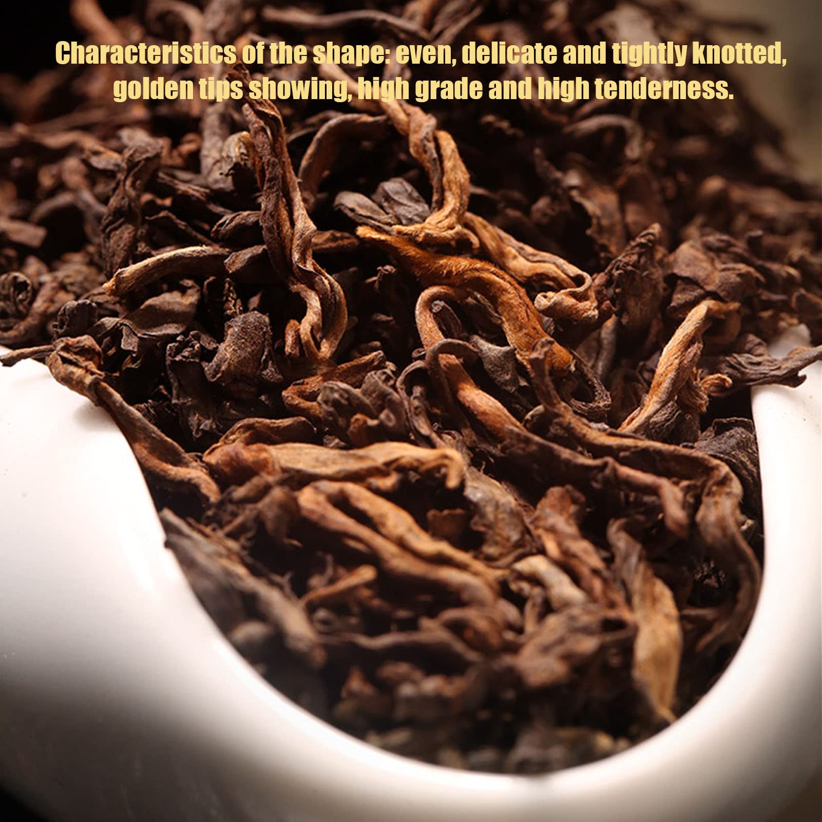 Ekologiczne torebki herbaty Pu erh, Premium 5-letnia czarna herbata Puerh luźne liście, chińska herbata Yunan Puerh, 350g/12.35 uncji