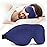 NEWVANGA Sleep Mask for Back and Side Sleeper, Block Out Light, Luxury Sleeping Eye Mask of 3D Night Blindfold, Zero Pressure Breathable Travel Eye Cover Blue