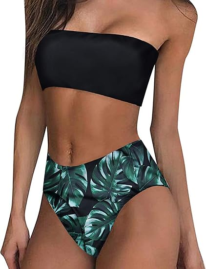 Strapless high waisted bikini Clearance