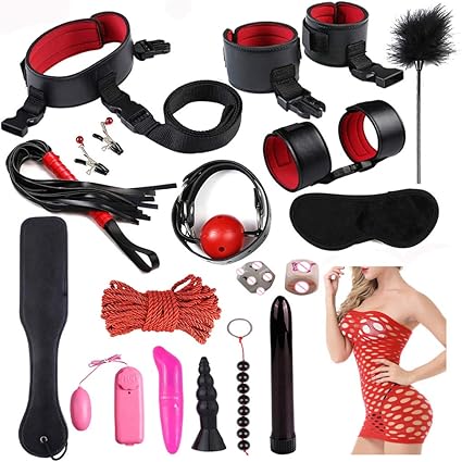 ATATMOUNT Erotic Bondage Set Vibrador Plug Anal Esposas ...