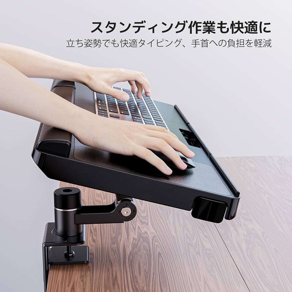工匠藤井 キーボードトレイ Amazon | 【引き出し付き】工匠藤井 キーボードトレイ 机の上 机