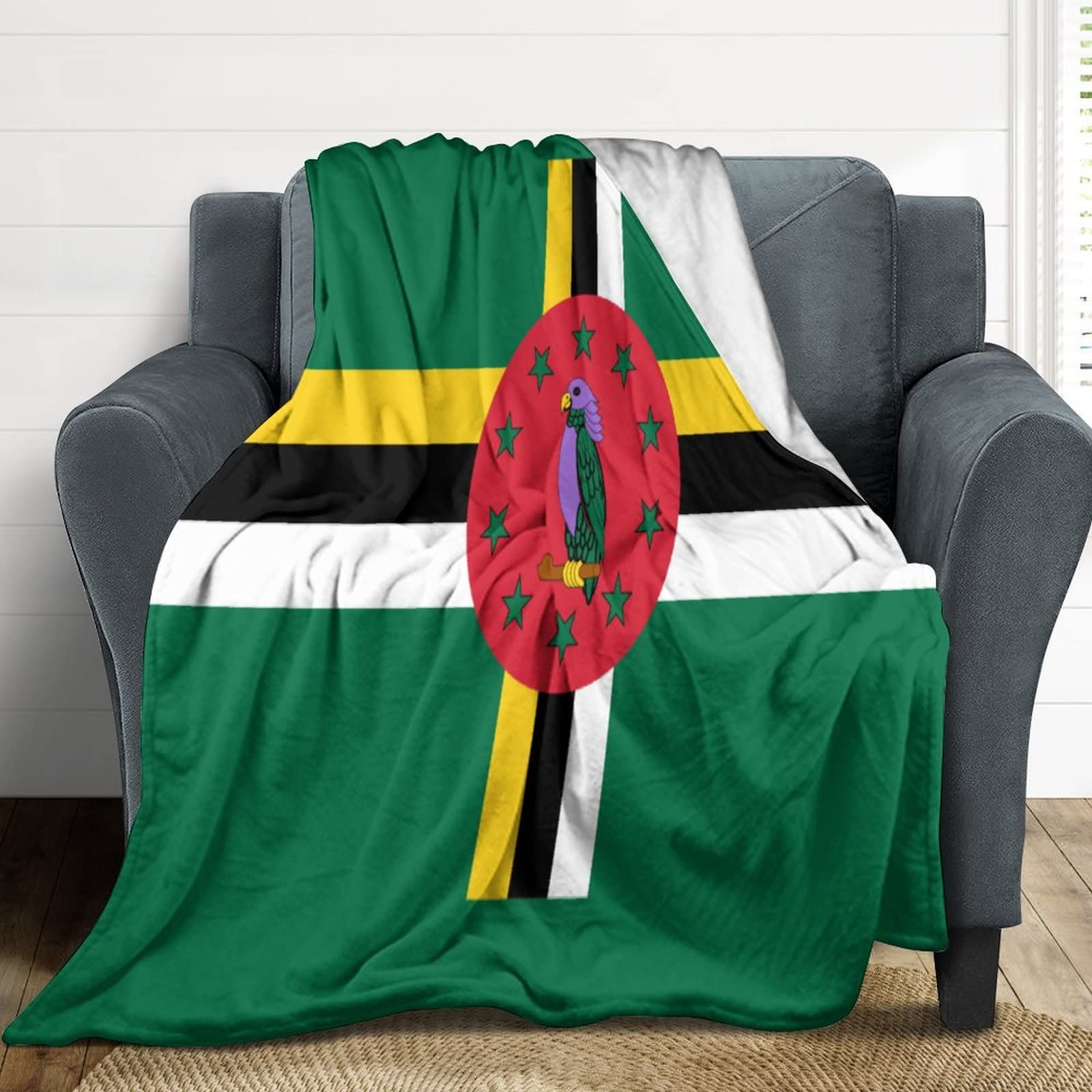 Couverture de lit en flanelle Dominica jeté de canapé en peluche au toucher cachemire