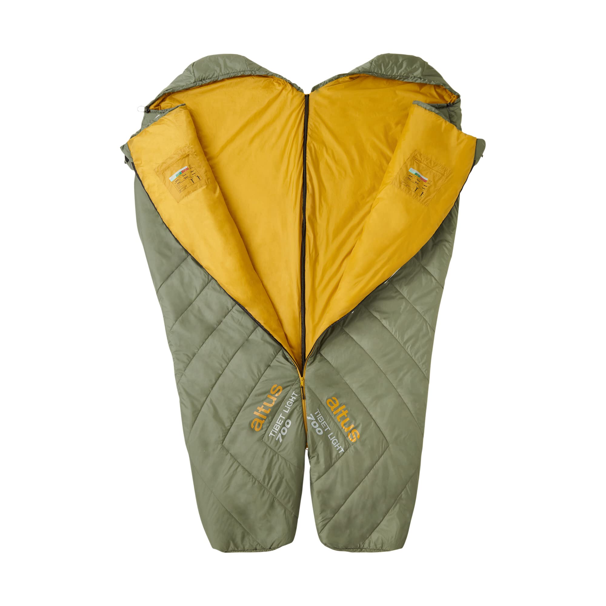 Tibet Light 700 H30 | Temperatura -2ºC a +14ºC | Saco de Dormir | Laurel | Forma de Momia | Fibra | Montaña | Camping | Excursiones | Adultos | Unisex | para Hombre y Mujer