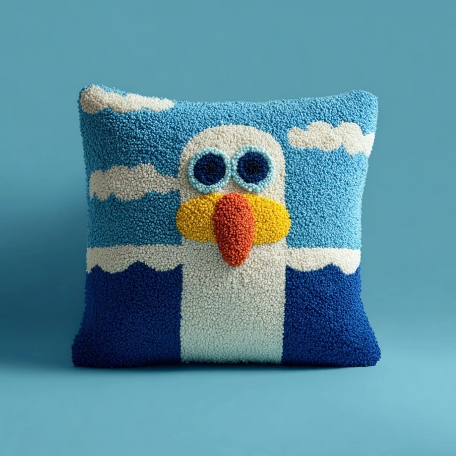 AxiangziK Pre-Printed Latch Hook Pillow Kit,Seagull