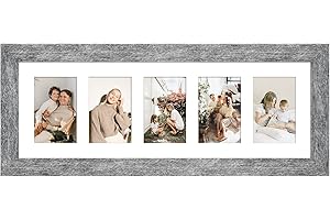 8x24 Picture Frame Display 5 Opening 4x6 Picture Frame