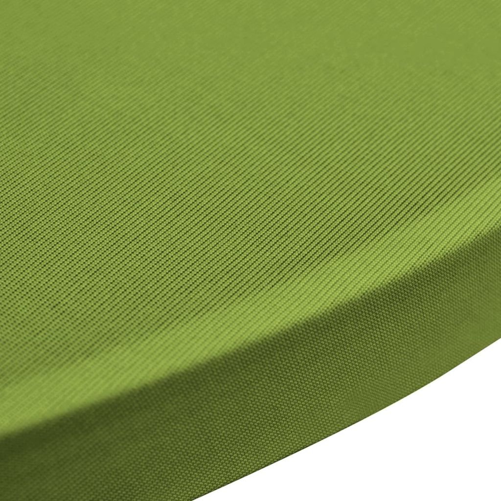 Leepesx Funda elástica para Mesa 2 Unidades, Funda Protectora para Mesa de Comedor, cobertor de Mesa, 80 cm Verde