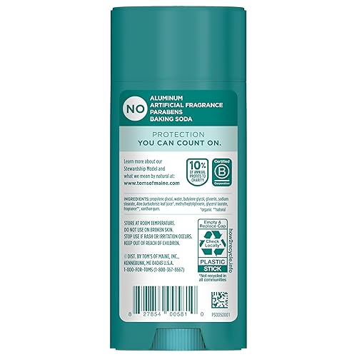 Miniatura 2 de Tom's of Maine North Woods Antitranspirante para hombres y mujeres, con aluminio reciclado, 3.25 onzas, paquete de 2