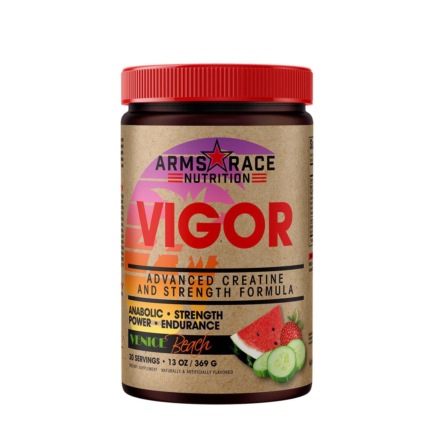 Arms Race Nutrition Vigor Creatine & Strength Formula - Venice Beach - 13 oz.