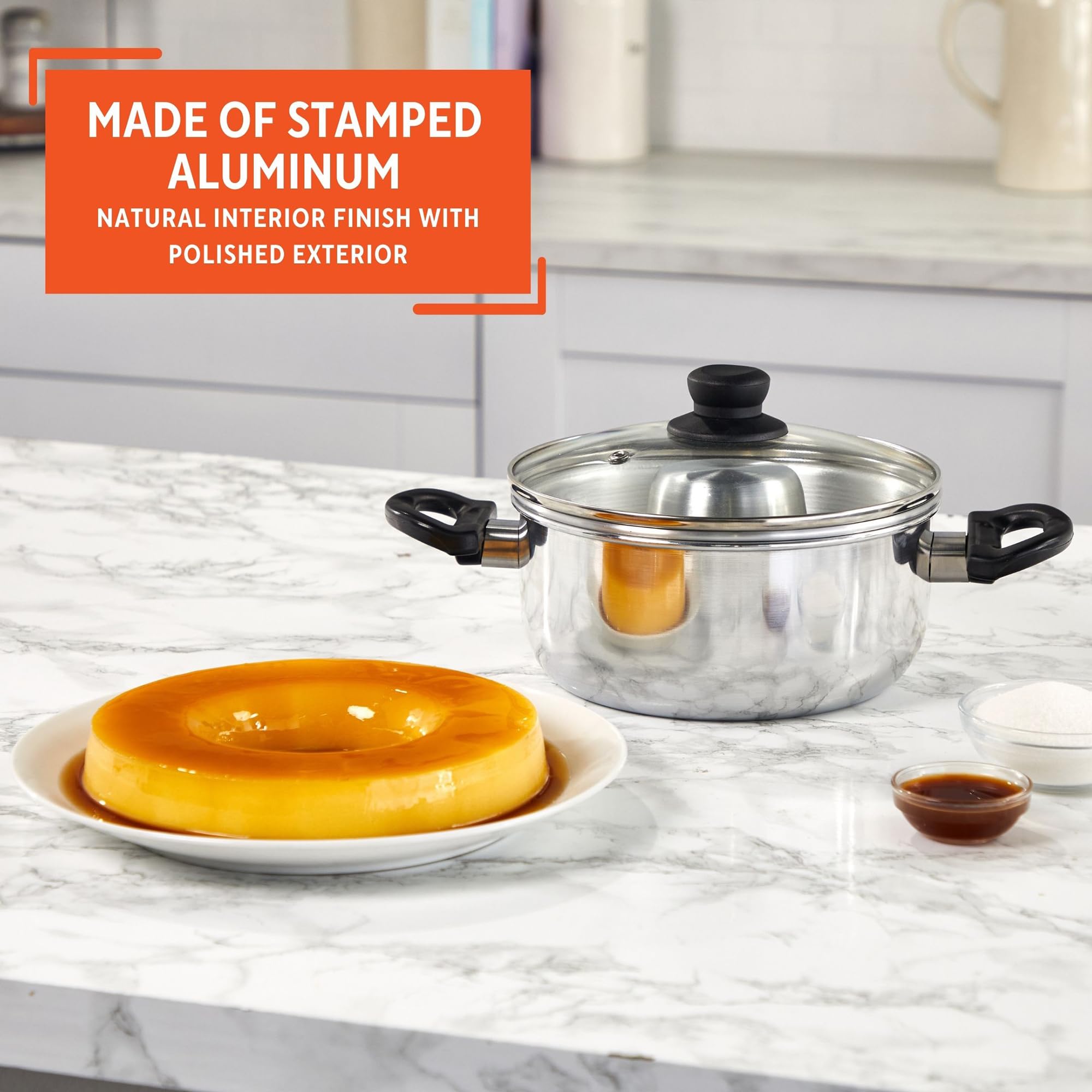 Imusa Flan Double Boiler - Perfect Custards! -5