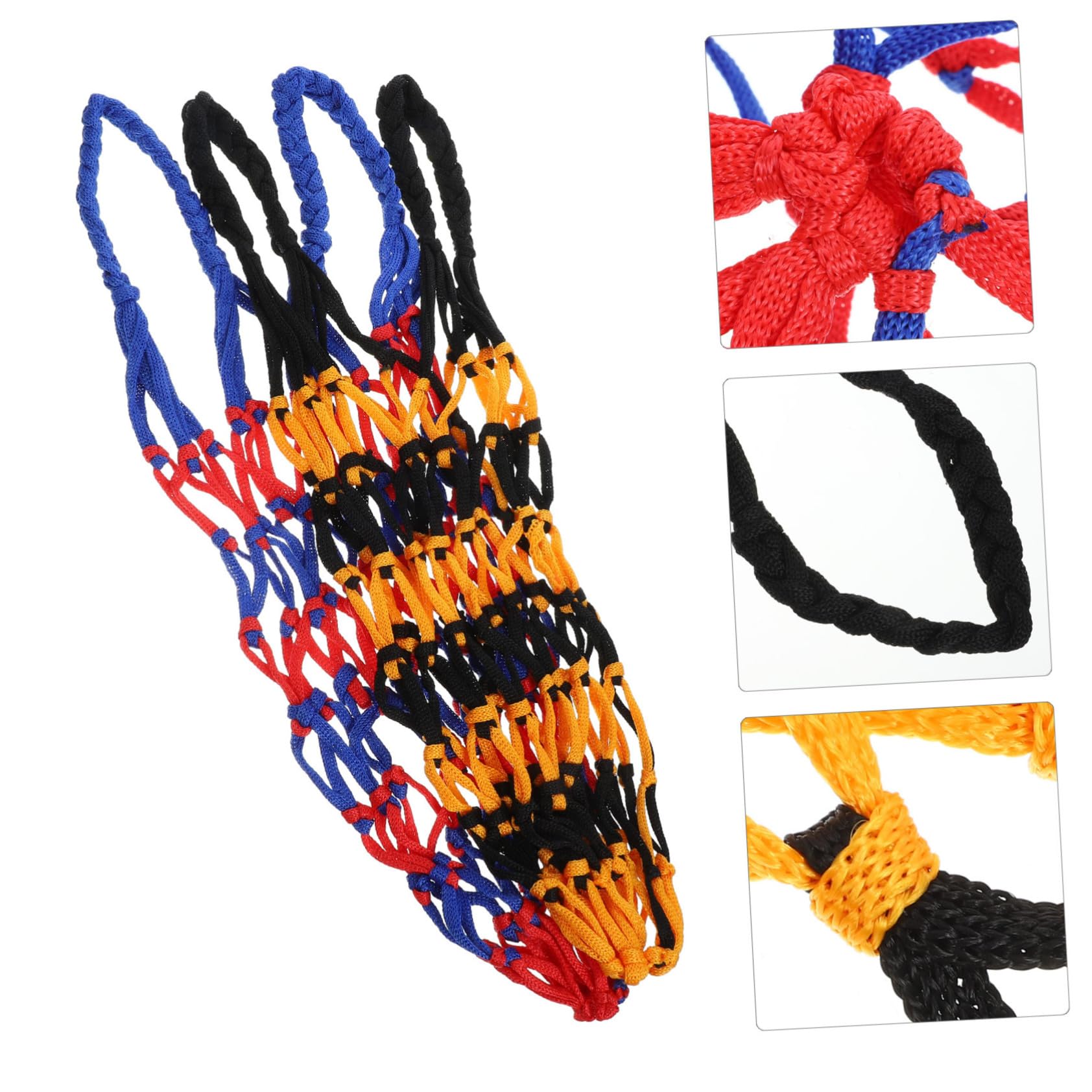 OSOLADY 2Pcs Portable Mesh Ball Carrying Bag Durable Nylon Basketball Volleyball Football Holder for Sports Supplies for Gym Recreation Centers Outdoor Activities