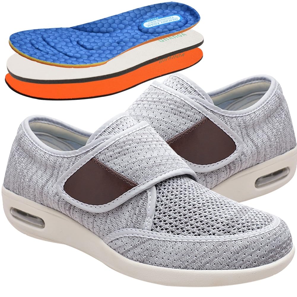 Zapatillas Pie Diabetico Verano Hombre Zapatos Planos Hombre Zapatos ortopédicos Ancho Especial Zapatos Calzado Deportivos Zapatos ortopédicos Ancho Especial
