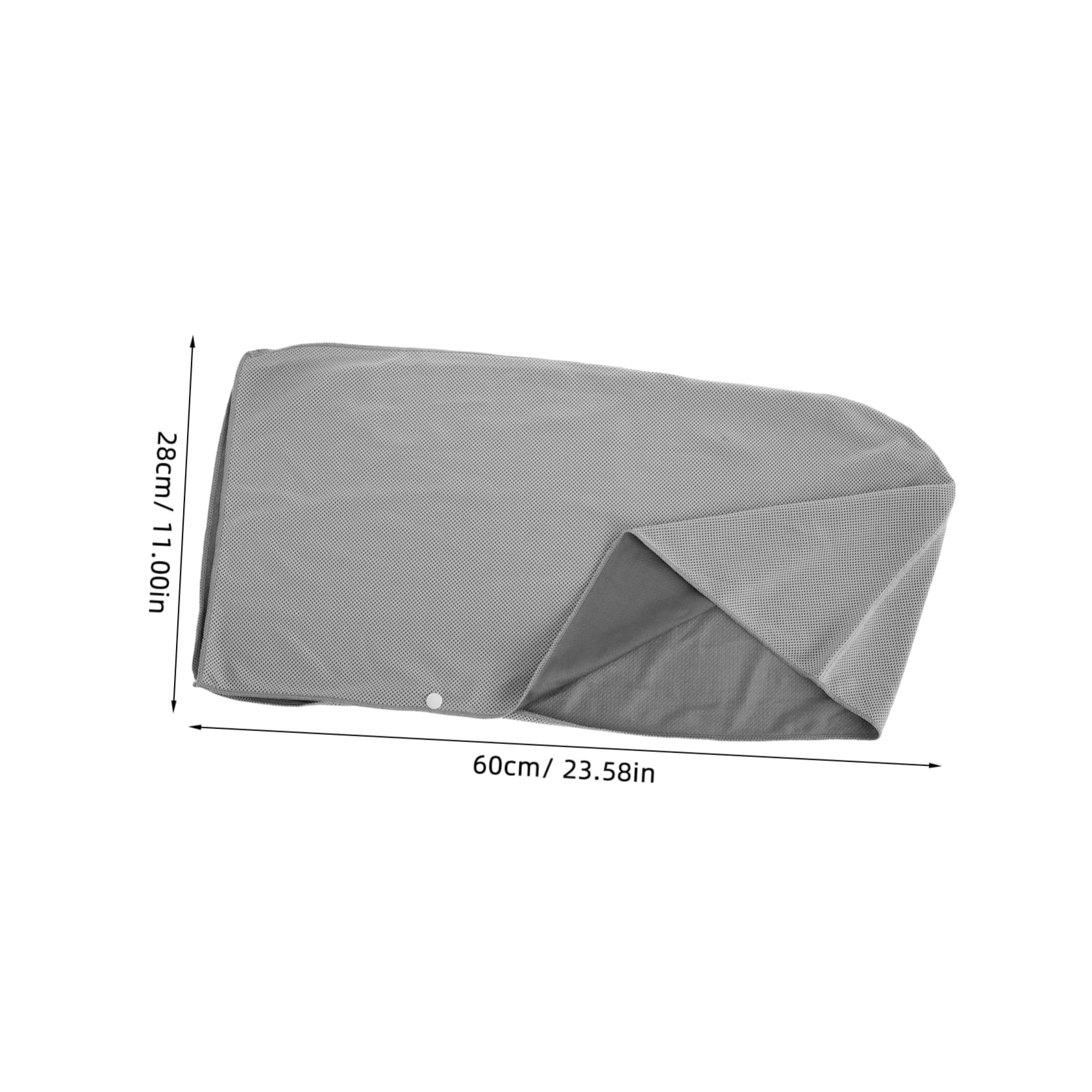 LIOOBO Ice Towel for Hot Weather Instant Cooling Neck Wrap Sturdy Workout Towel Uv Protected Headscarf Light Grey for Hiking Camping